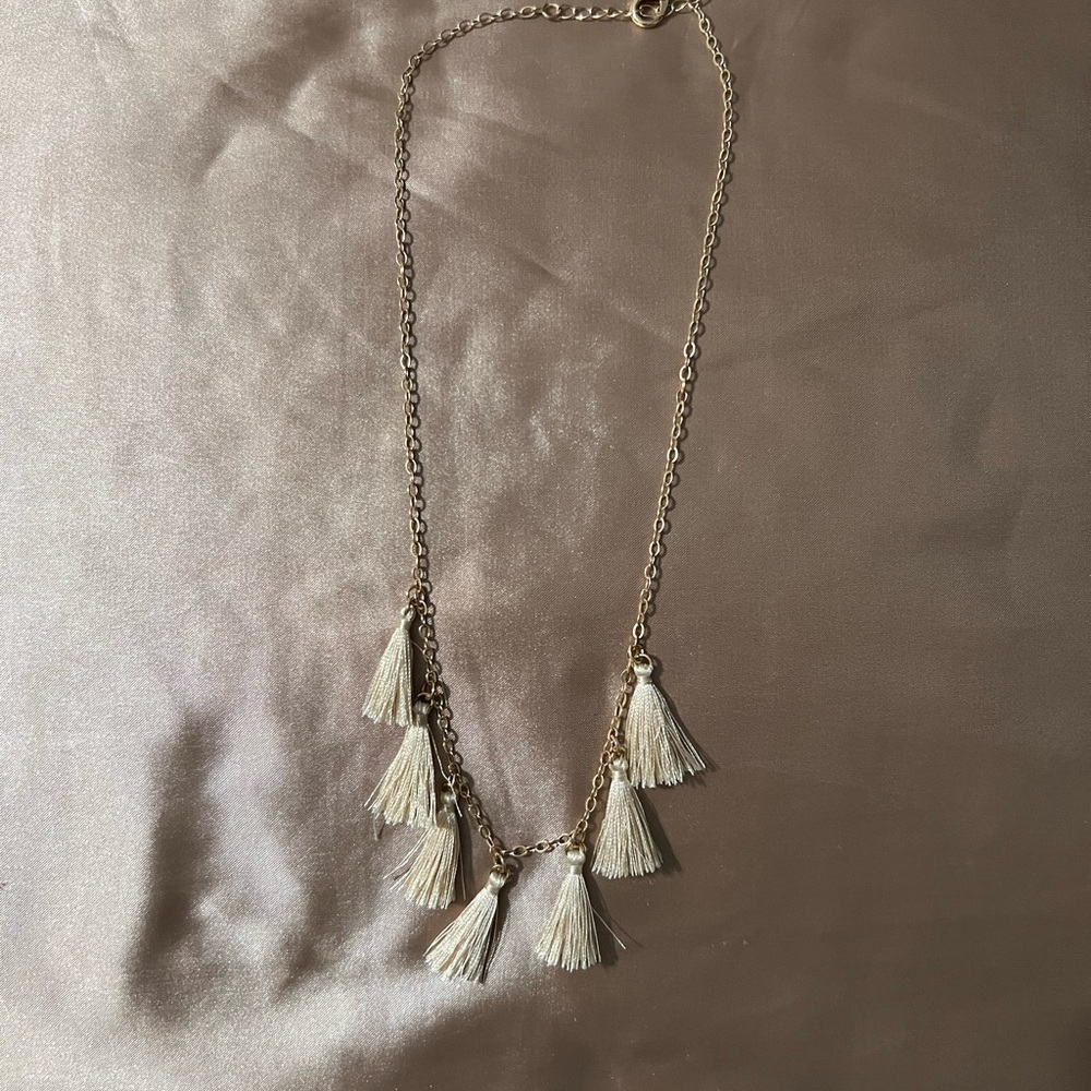 AE Gold Tassel Necklace